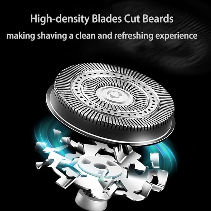 Timeatea Shaver 2025 New 3D Micro Float Electric Shaver Pocket Size Compact Travel Work Waterproof Shaver for Men with Fast Charging/Rotary Head/Led Power Display Precise &amp Comfort (Upgrade Gr
