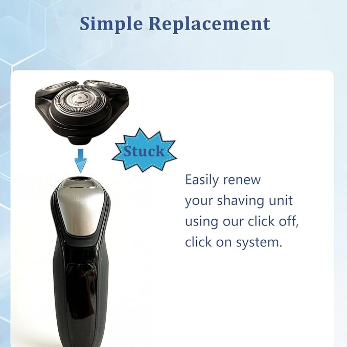 Series 5000Replacement Complete Head for Philips Shavers S5000/6000S5100S5500 SeriesSH50 MultiPrecision Blades Upgrade Head for SH50 Electric Shavers (1 Count (Pack of 1))