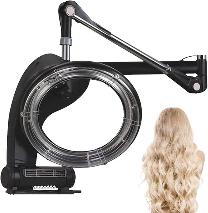 3 in 1 Wall-Mounted Hair Dryer &amp LCD Display Professional Salon Color Processor with Adjustable Timer &amp Temperature 950W/1200W Orbiting Heater for Hair Spa