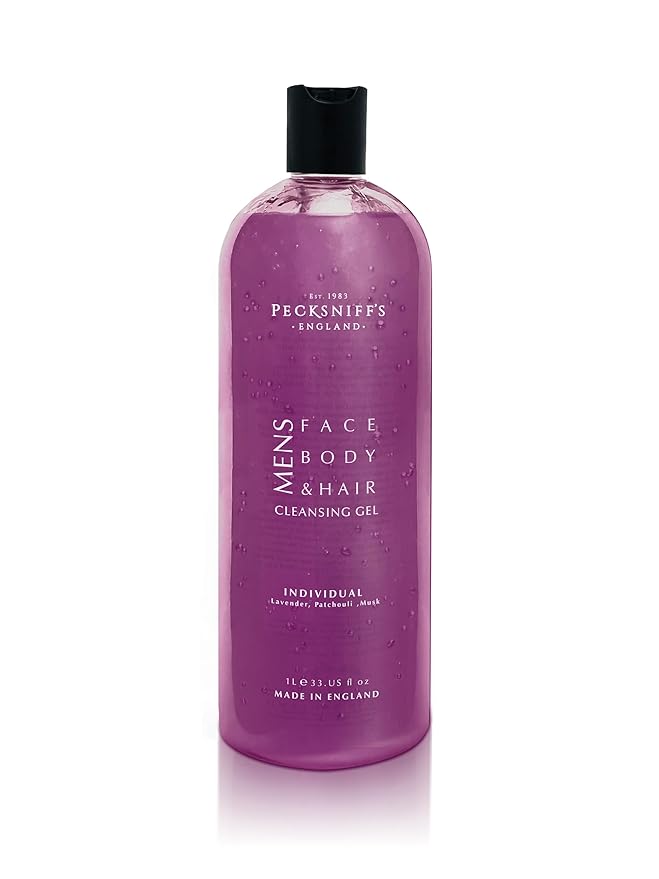 Pecksniff's Men's Luxurious Moisturizing Bath &amp Shower Gel | Luxury Shower with Earthy Aroma | Body Wash Men | Invigorating Individual Scent 1L