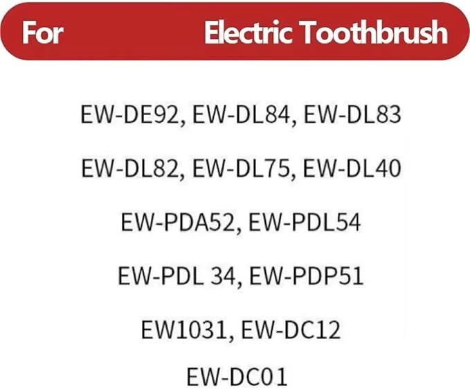 Replacement Toothbrush Heads Compatible for EW-DC01/DC12/PDL54/PDP51/EW1031/DE92/WEW0980/DL40/DL75/DL82 Electric(Pink)