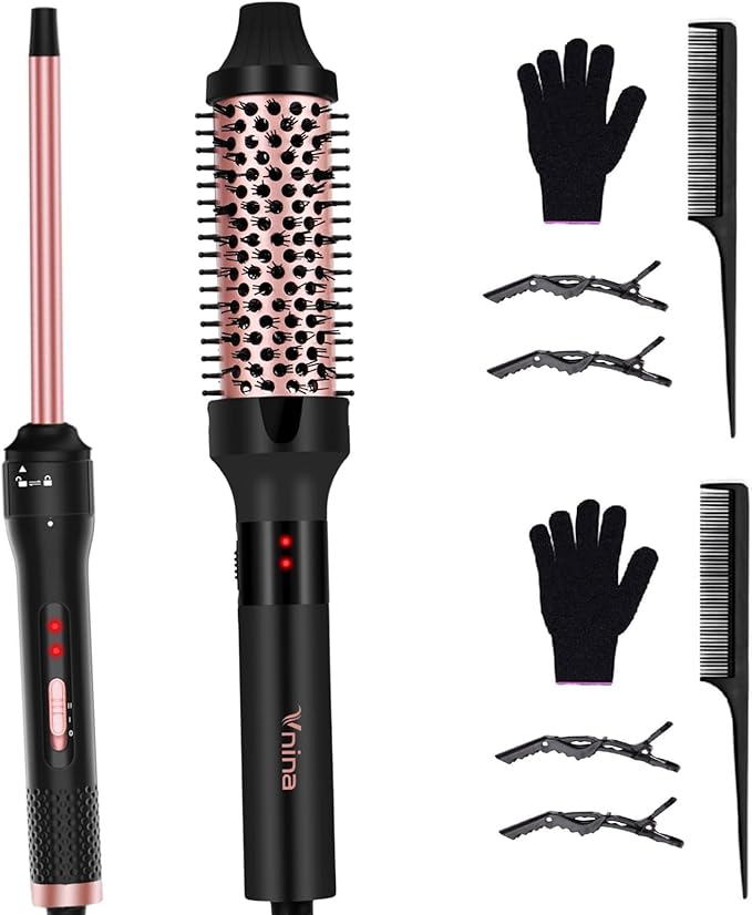 1/2 Inch Curling Iron and 1.5 inch Thermal Brush