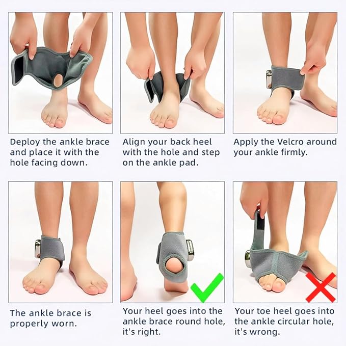 Cordless Ankle Heating Pad Ankle Massager for Circulation and Pain Relief Foot Renew Triple Method Massager with 3 Levels of Heat and Vibration for Swelling Foot. Smart Timer and Portable (1Pc)