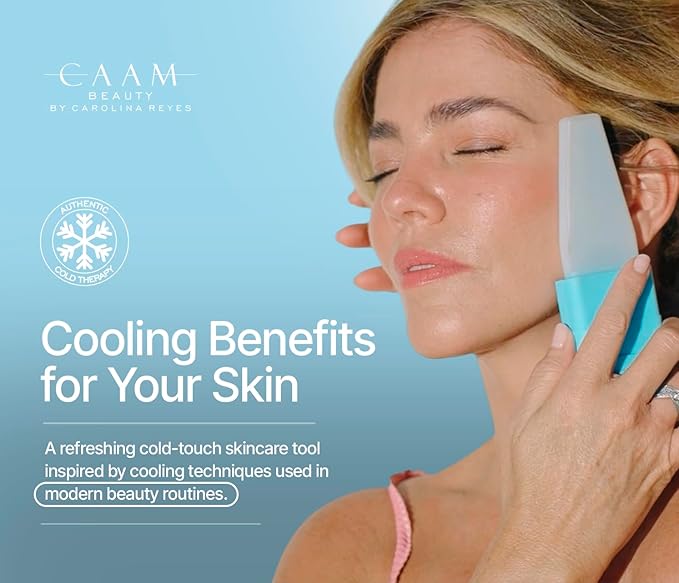 Ice Face Roller Reusable Silicone Cooling Facial Ice Roller for Face and Neck Skincare Routine Tool for De-Puff Look Smooth Glide Massager