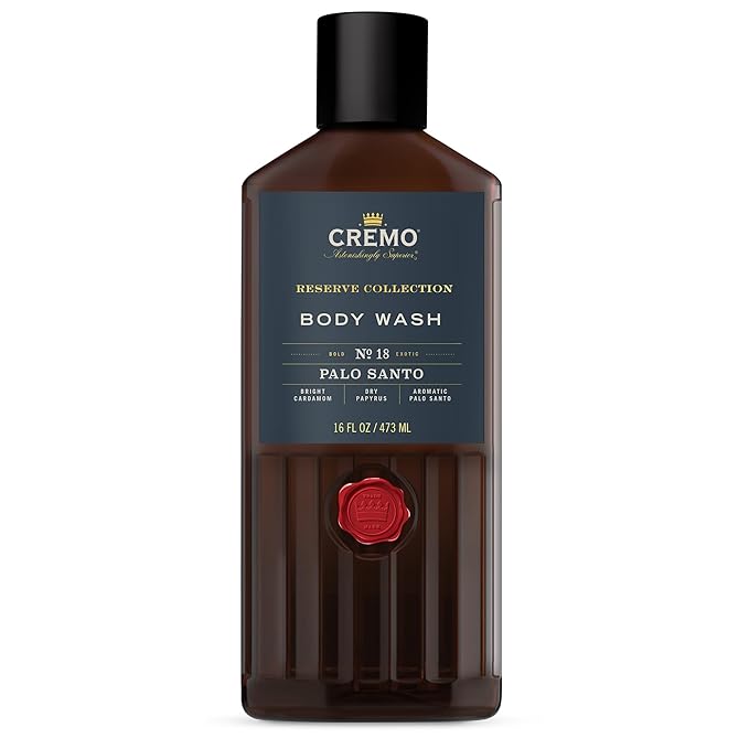 Cremo Barber Grade Hair Styling Thickening Paste and Palo Santo Body Wash Bundle 4 Oz and 16 Fl Oz