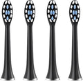 Replacement Toothbrush HeadsCompatible for SUBORT S7/Bair X7 X7S X11 X11S(4pcs Black)