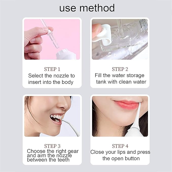 Cordless Advanced Water Flosser for Teeth Gums Braces Dental Care with Travel BagIPX7 WaterproofPortable and Rechargeable for Home&ampTravel(Black)