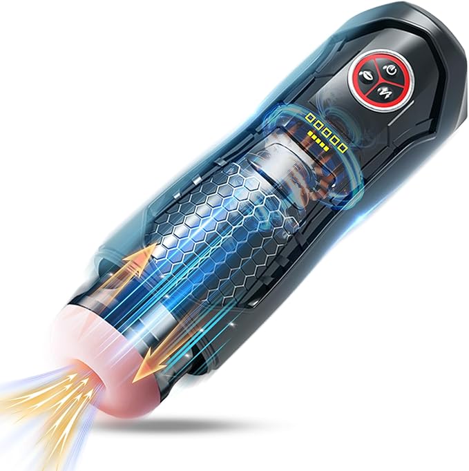 Male Masterburbatar Hands Free Thrusting Heating Blowjobob Machine for Man Automatic Stroking Machines Male Masterubaters Hoodies Silent Pussy Pocket Electric HQE-110609 (Medium)