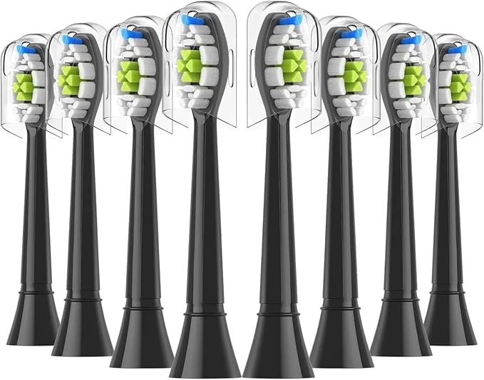4/8/16pcs Replacement Toothbrush Heads Compatible for PhlipsElectric Tooth-Brush Head Compatible with Phllips(Silver)