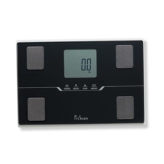 TANITA BC-401F - Japan Technology - FitScan Travel Scale - Compact Digital Body Composition Monitor with Bluetooth and Health Tracking - Compact &amp Travel-Friendly