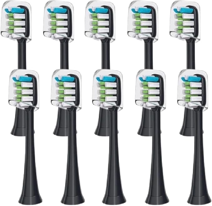10pcs Replacement Brush Heads Compatible for X3 X5 V1 X3U(10PCS White)