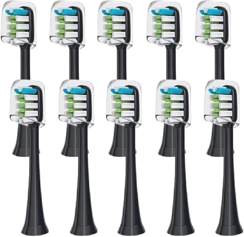 10pcs Replacement Brush Heads Compatible for X3 X5 V1 X3U(10PCS White)