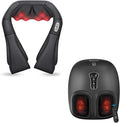 COMFIER Shiatsu Neck and Shoulder Massager &amp Upgrade Foot Massager