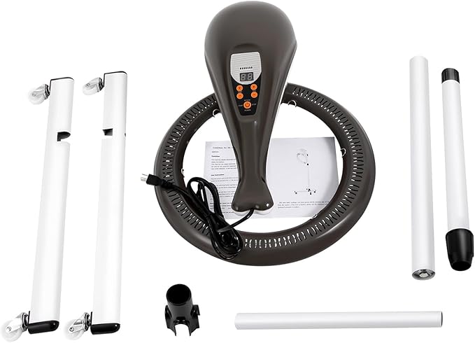 950W Stand Hair Dryer 3-in-1 Orbiting Rotating Hair Processor with Time &amp Temperature Settings Salon Heat Lamp for Hair Color Drying Perming Styling Oil Home Beauty Salon Spa Barber