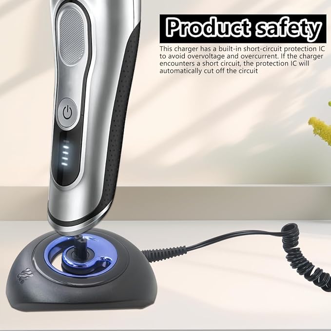New Shaver Charger and Charging Stand Replacement Compatible for B-raun Series 5: 5739 5742 5743 5748 5749 5759 Electric Razor Charging Dock Black