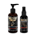 Derm Dude Men's Freshness Bundle | Amaze Ball Deodorant Spray 2oz (Strawberry Lollipop Scent) + Holy Foot Cream 4oz (Strawberry Lollipop Scent)| Sweat &amp Odor Control for Groin and Feet | Talc-Free