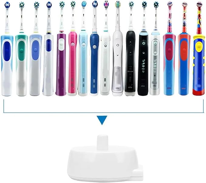 Charger Base Replacement Compatible for Oral B Compatible for Braun Electric Toothbrush Supply Waterproof Travel Inductive Charging Base(US Plug)