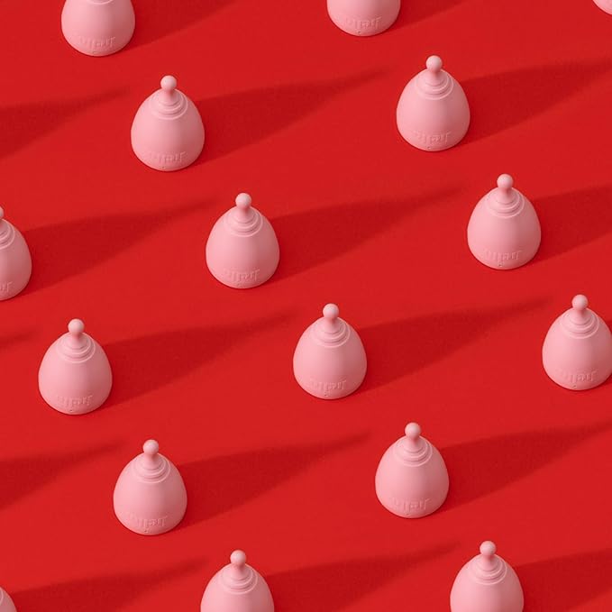 Hello Period Average Cervix Menstrual Cup | Award Winning Reusable Period Cup Soft Flexible Alternative to Pads &amp Tampons Sustainable Feminine Hygiene Leak Proof | Holds 29.5ml 45mm D 64mm L (La