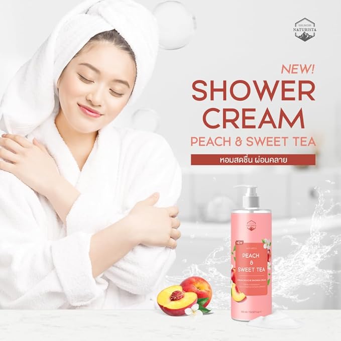Peach &amp Sweet tea shower cream 400ml.