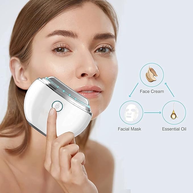 Electric Gua sha with Manually Gua Sha Facial Body Sculpting Gua Sha Massager Anti Aging Facial Beauty Instrument Scraping Massage Beauty Scraping Instrument Hand Scraping Tools (Pink)