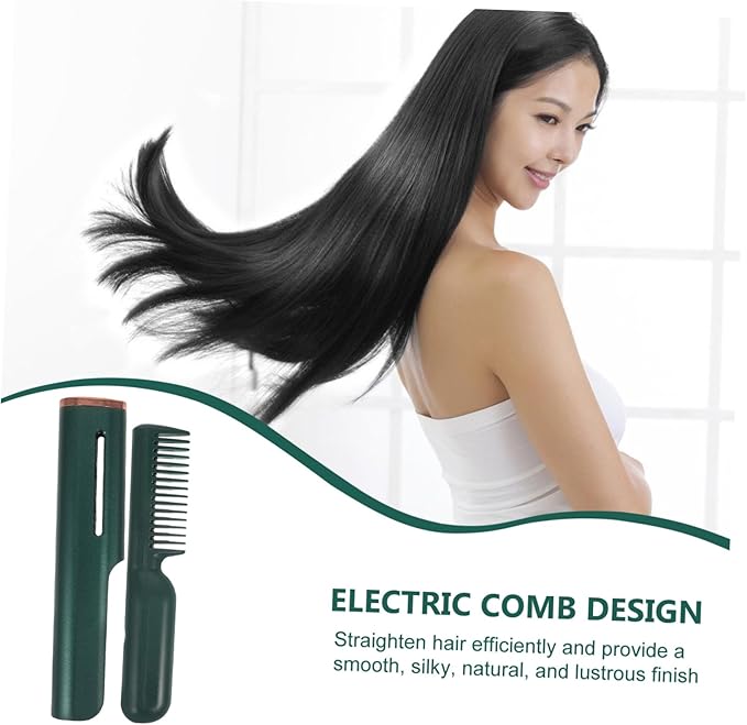 Hair Straightener Comb Electric Straight Hair Comb Portable Tool for Men Women