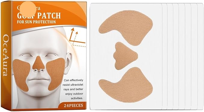 Protection Sunblock Patches - Instant UV Shield for Face Ideal for Running Hiking Golfing &amp All Outdoor Adventures(2PCS)