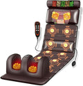 Full Body Massage Mat with Heat 10 Vibrating Nodes &amp Adjustable Pillows - Neck &amp Back Massager for Muscle Relaxation