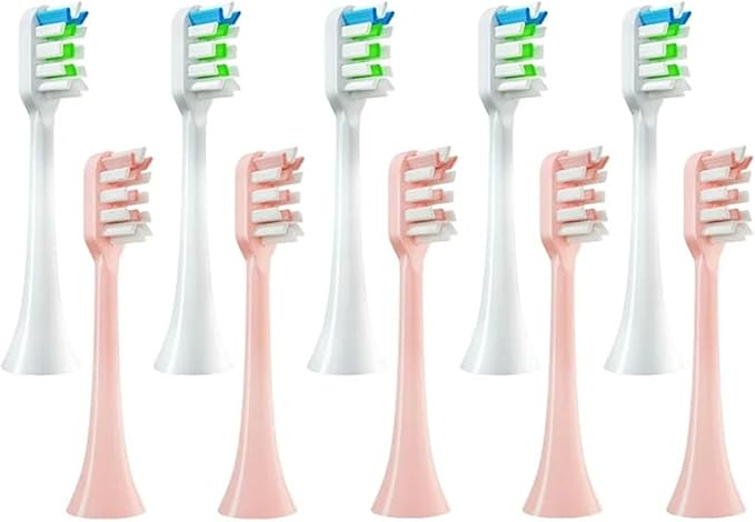 12pcs Brush Heads Toothbrush Compatible for X3/X3U/X5 Replacement(6White with 6Pink)