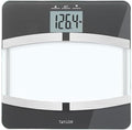 Taylor Digital Glass Body Composition Scale Bathroom Scale for Body Weight Measures Body Fat Body Water Muscle Mass Bone Mass &amp BMI 4-User Recognition FSA HSA Eligible 400 lb Capacity Bl