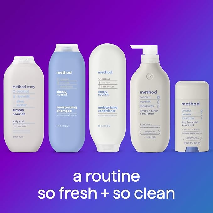 Method Body WashSimply NourishParaben and Phthalate Free18 oz(Pack of 6)