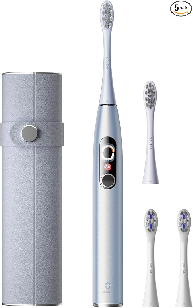 Oclean X Pro Digital Set Smart Sonic Electric Toothbrush (Silver) (Silver)