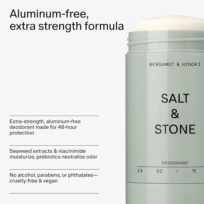 Salt &amp Stone Deodorant + Hand Cream | Bergamot &amp Hinoki