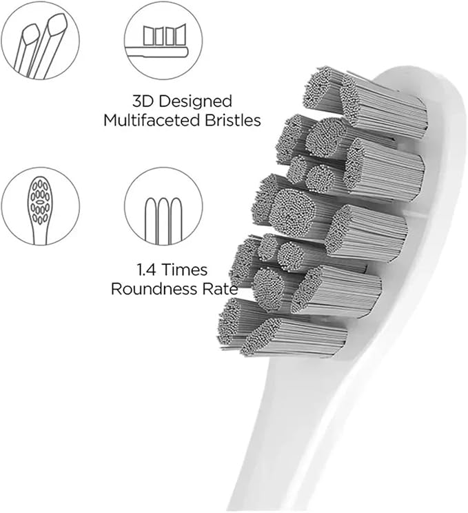 Electric Toothbrush Brush HeadsCompatible for Oclean X Elite Flow Z1 X10 E1 Air 2 All Series Smart Accessories(Oclean P1C1 2PCS)