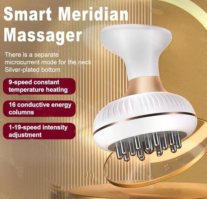 Lymphatic Drainage Massager Electric Meridian Brush Massage Tools for Belly FatAnti Cellulite Massager Handheld Electric Body Sculpting Machine Rechargeable Cordless Shaping Lymphatic Drainage