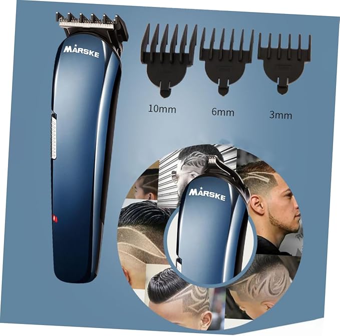 PartyKindom Nose Hair Trimmer Rechargeable Electric Beard Cutter Men's Hair Removal Machine Stainless Steel Head Beard and Mustache Trimmer