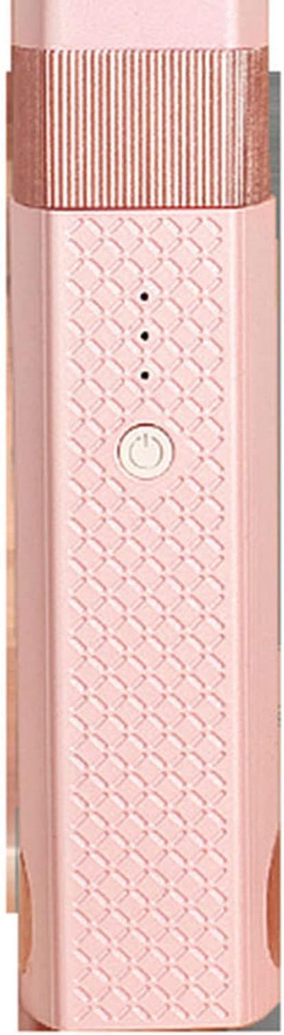Hair Straightener Curling Flat Iron Quickly Heating Hair Straightener Curler for Short Hair Curls Bangs (Pink)