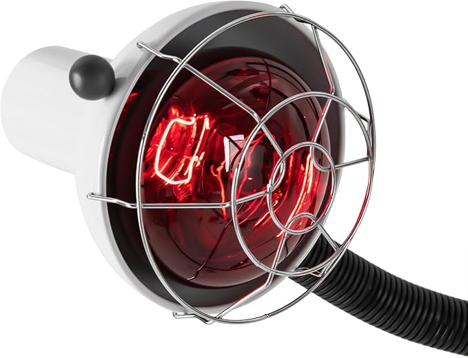 5 Head Infrared Heat Lamp Salon 750W Hair Color Processor Infrared Red Light with Rolling Wheels Adjusting Height Hair Salon Heat Lamps for Processing White