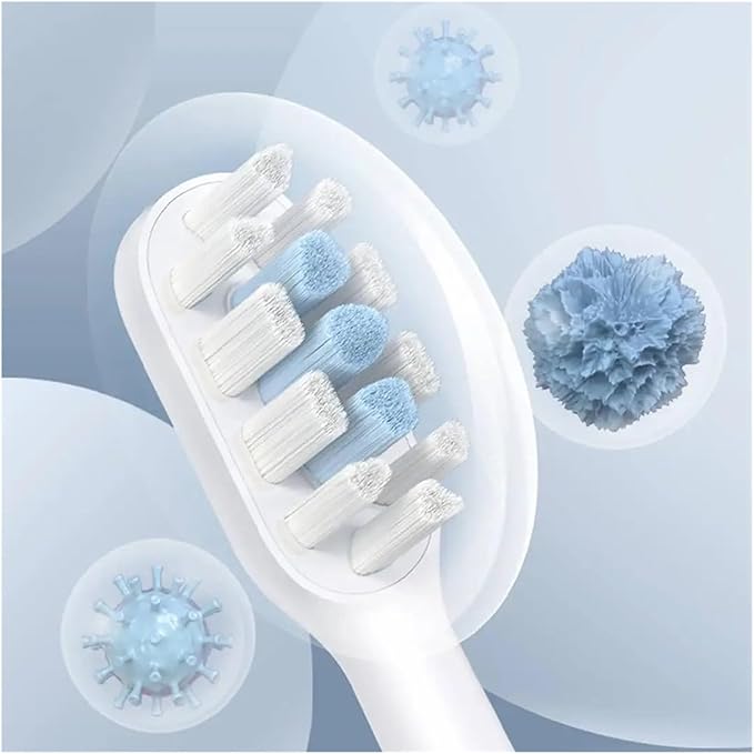 Compatible for T301/T302 Toothbrush Head Soft Brush Teeth Nozzles(3PCSBlue)