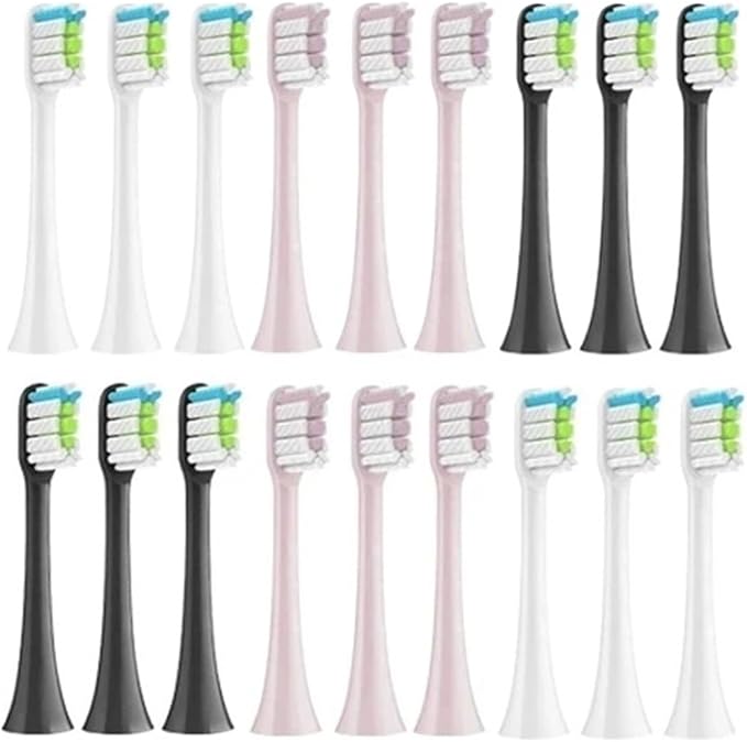 Compatible for X3 X5 X3U X1 V1 V2 Head 7pcs Replacement Heads Brush(4Black 3White)