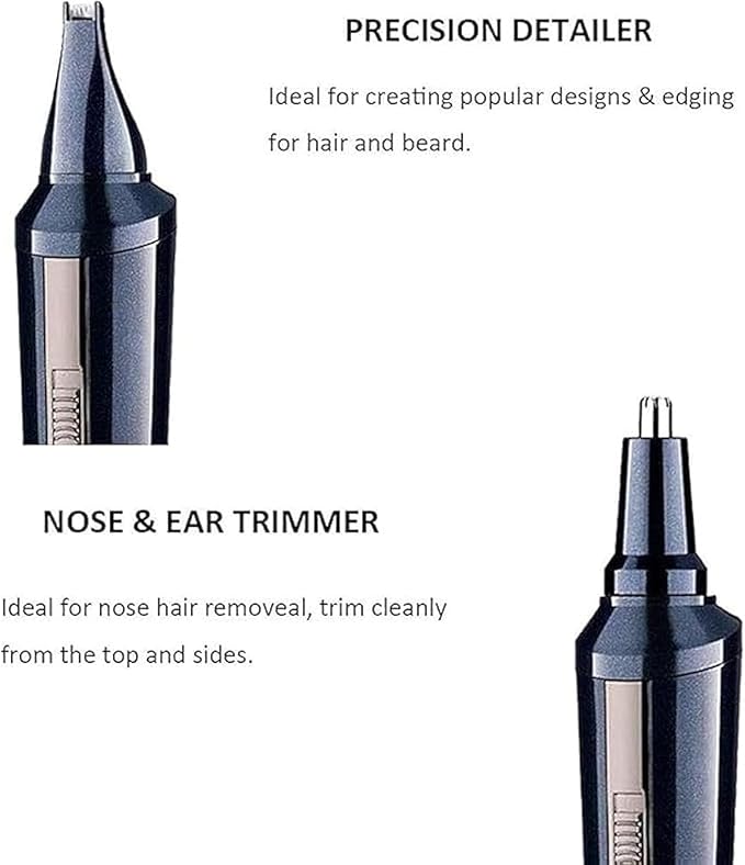 Ear and Nose Hair Trimmer Professional USB Rechargeable Nose Trimmer for Men and Women Ear Eyebrow Hair Trimmer Body Grooming Kit IPX7 Waterproof Dual Edge Blades for Easy Cleansing