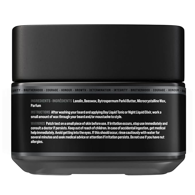 Gentlemen's Beard &amp Mustache Wax for Men by Beard Struggle - Viking Beard Wax Helps to Tame Style &amp Groom - Platinum Collection - Surtr's Fury - Moustache Wax 50g / 1.76 US. oz.