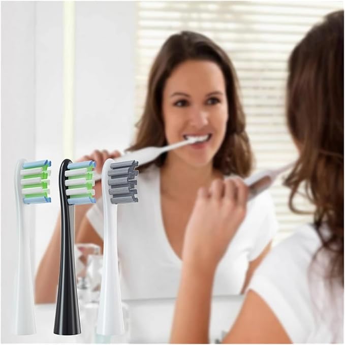 16pcs Replacement Brush Heads Compatible for Oclean Sonic X/Pro/ Z1/ SE F1 One PW01/03/05/07/09 P5 Electric Toothbrush(16 (2 Colors))
