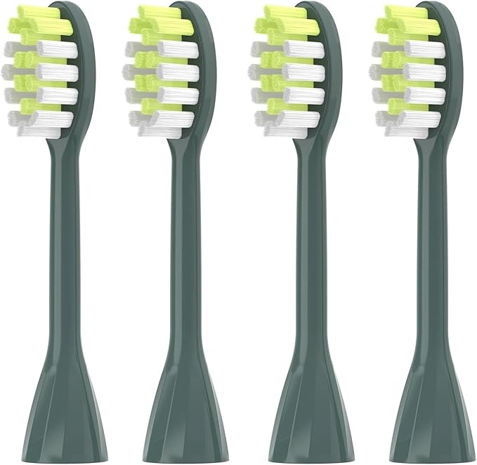 Compatible for 4Pack Replacement Toothbrush Heads Compatible with Ph One Soni Care Electric Head HY1100 HY1200 BH1022(Sage)