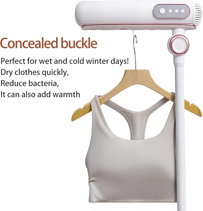 Hand Free High Speed Hair Dryer Floor Adjustable Height 110000 RPM Ionic Brushless Professional Handfree Hair Fast Dryer Three air outlets Low Noise Blow Dryer with Remote Control for Home