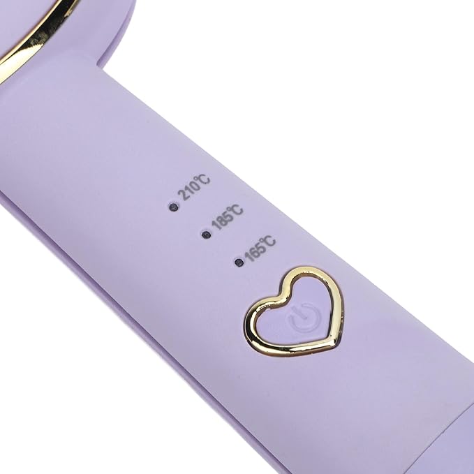 32mm Egg Roll Hair Curler Waving Curling Iron Fast Heating Hair Crimper Waver for Women Girls Purple (US Plug 110V)