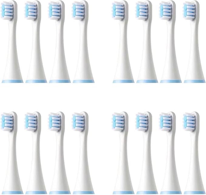 Replacement Toothbrush Heads Compatible for SOOCAS C1/MITU MES801/KAISHU/DR.BEI A7 Kids Electric Toothbrush Children Soft Nozzle(16PCS)