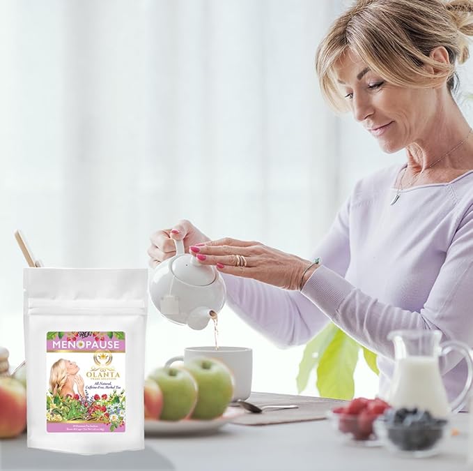 Menopause Tea - Menopause Relief Supplements Menopause Cooling Products Menopause Supplements for Women Herbal Tea for Menopause Symptoms - 20 Premium Tea Sachets
