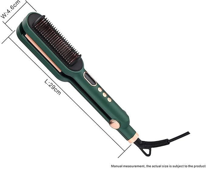 Yinhing 3 Hair Waver and Straightener 2 in 1 Styling Tool with 5 Adjustable Temperature Settings LCD Display Anti Scald Structure 360 Rotating Cord (US Plug)