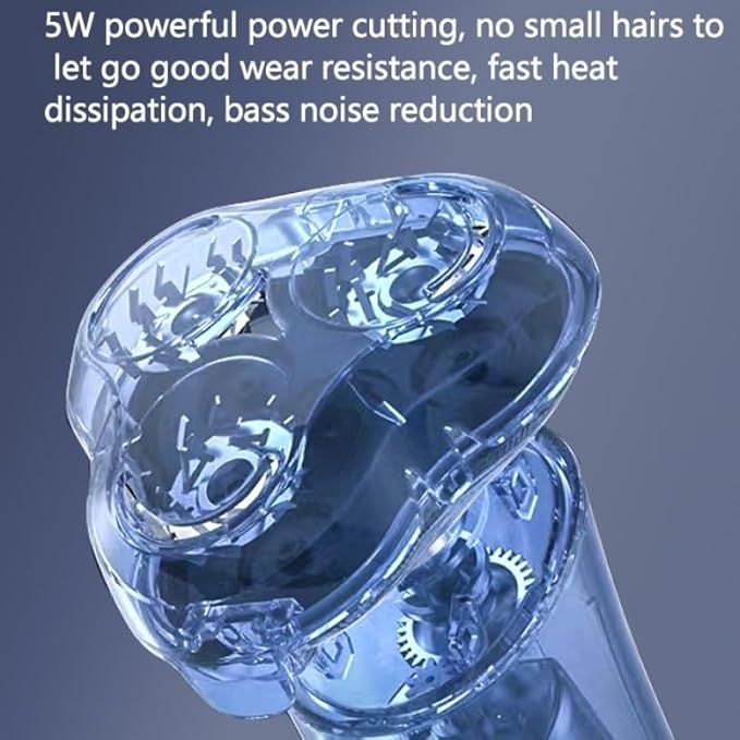 Head Shavers for Bald Men Electric Shaver Men Rechargeable Rotary Floating Razor Beard Hair Trimmer LCD Display Shaving Machine Wet and Dry