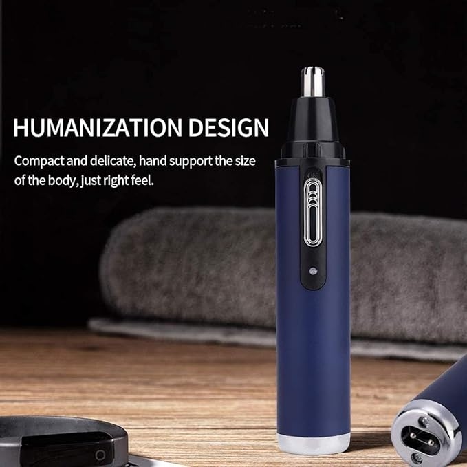 Nose Trimmer Men USB Rechargeable Professional Electric Nose Hair Trimmer with Head Double-Edge Stainless Steel Blade
